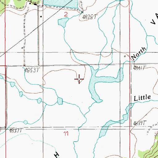 Topographic Map of Padget Creek, ID