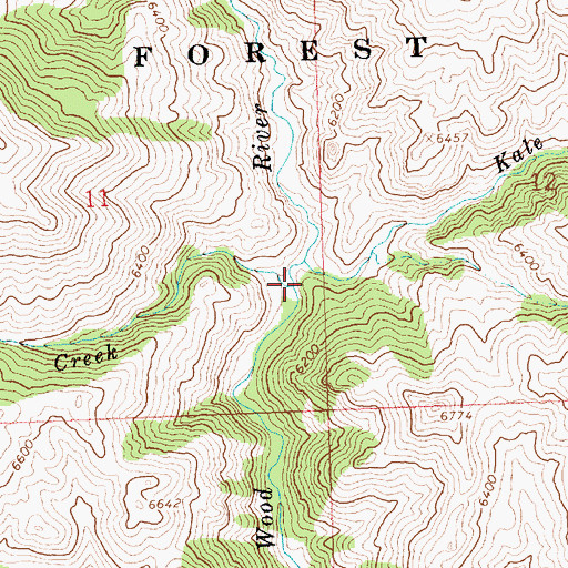 Topographic Map of Painter Creek, ID