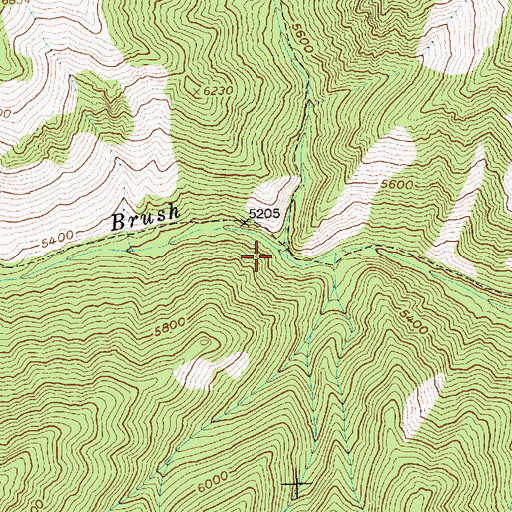Topographic Map of Paradise Creek, ID