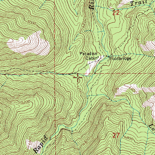 Topographic Map of Paradise Creek, ID