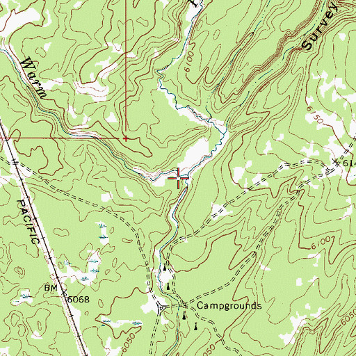Topographic Map of Partridge Creek, ID