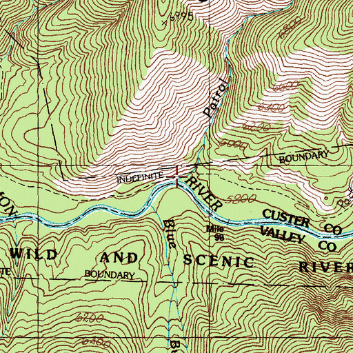 Topographic Map of Patrol Creek, ID