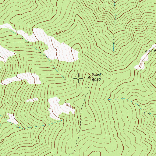 Topographic Map of Patrol Point, ID