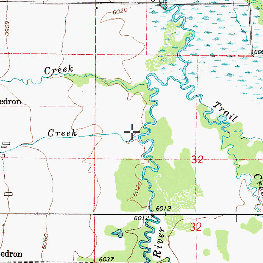 Topographic Map of Patterson Creek, ID