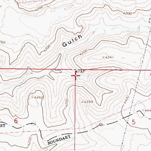 Topographic Map of South Tank, AZ