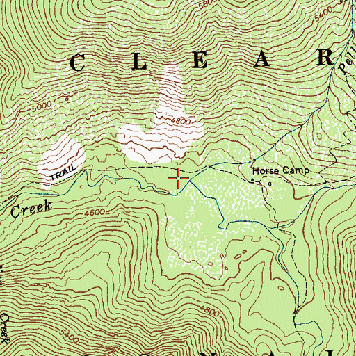Topographic Map of Pell Creek, ID