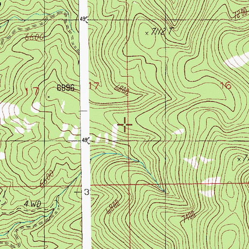 Topographic Map of Pen Basin Driveway (historical), ID