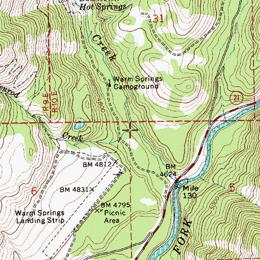Topographic Map of Penrod Creek, ID