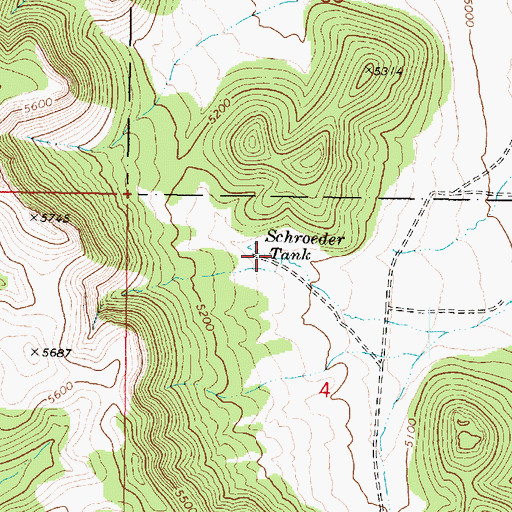 Topographic Map of Spreader Dike, AZ