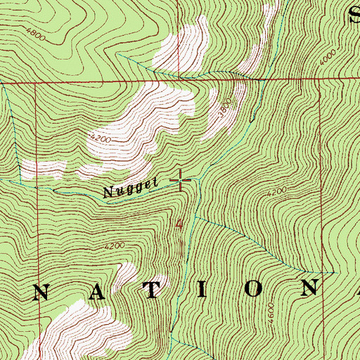 Topographic Map of Periwinkle Creek, ID