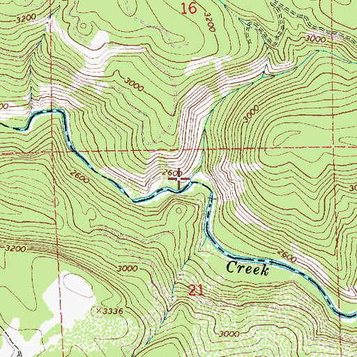 Topographic Map of Pete and Charlie Creek, ID