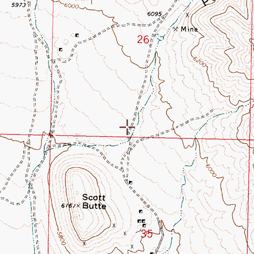 Topographic Map of Peterson Canyon, ID