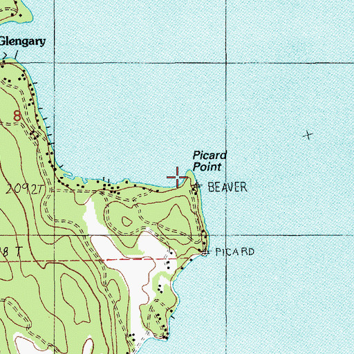 Topographic Map of Picard Point, ID