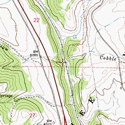 Topographic Map of Picnic Hollow, ID