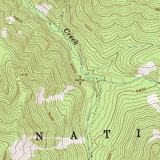 Topographic Map of Pierson Creek, ID