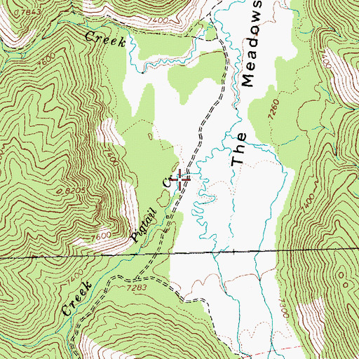 Topographic Map of Pigtail Creek, ID