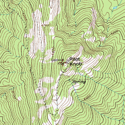 Topographic Map of Pilot Knob, ID