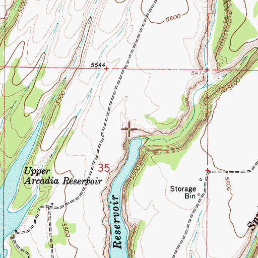 Topographic Map of Pine Creek, ID