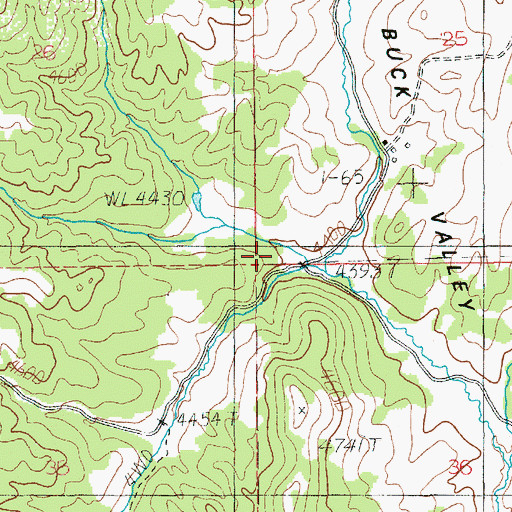 Topographic Map of Pinehurst Church, ID