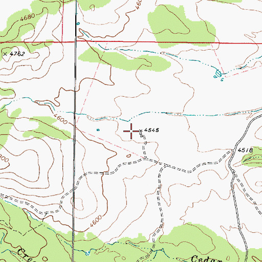 Topographic Map of Swiettendick Place Well, AZ