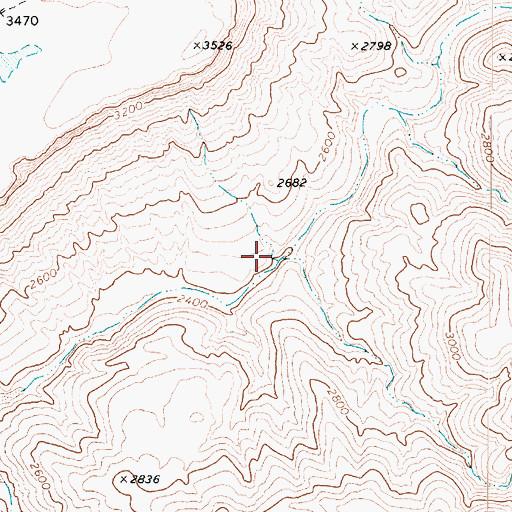 Topographic Map of Sycamore Canyon, AZ