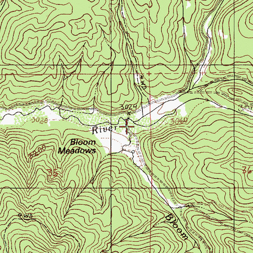 Topographic Map of Pivash Creek, ID