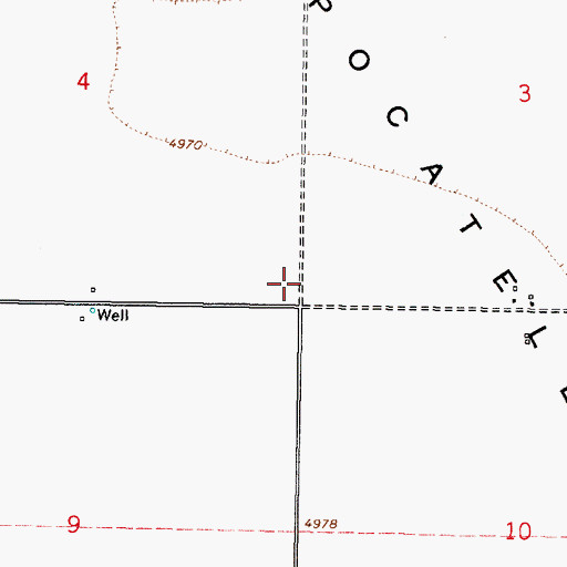 Topographic Map of Pocatello Valley, ID