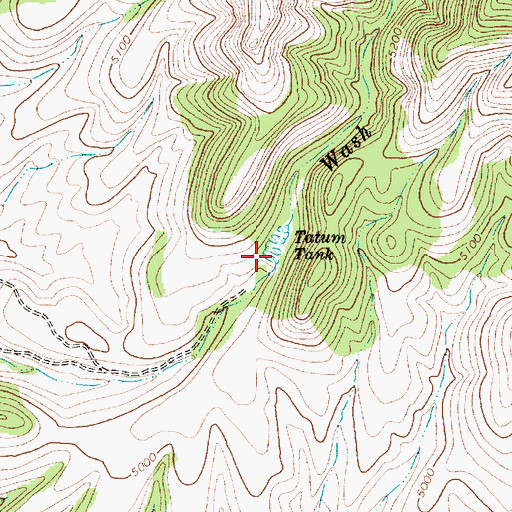 Topographic Map of Tatum Tank, AZ