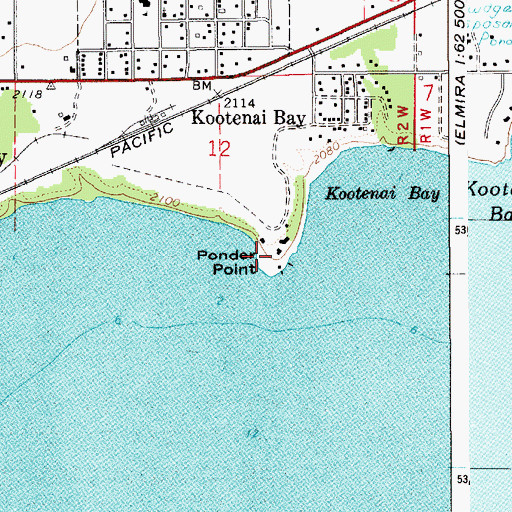 Topographic Map of Ponder Point, ID