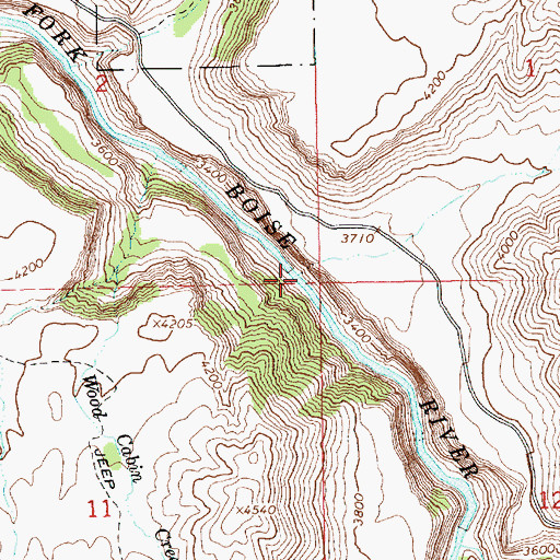 Topographic Map of Pony Creek, ID