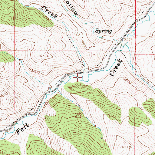 Topographic Map of Porcupine Creek, ID