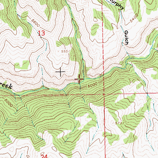 Topographic Map of Porcupine Gulch, ID