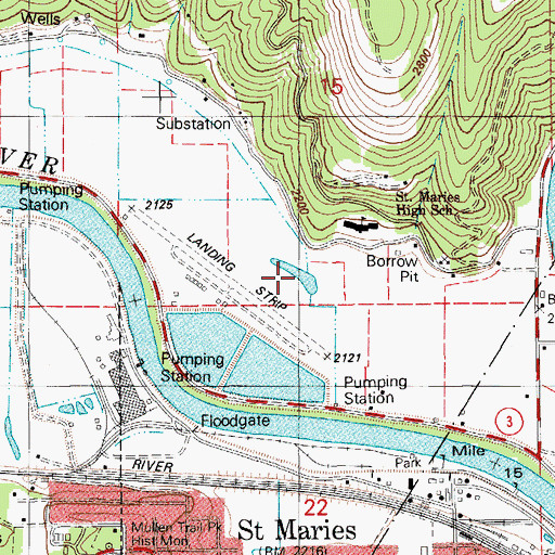 Topographic Map of Porrett Lake, ID