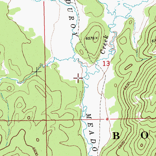 Topographic Map of Porter Creek, ID