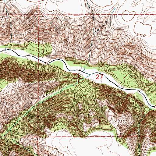 Topographic Map of Posthole Canyon, ID