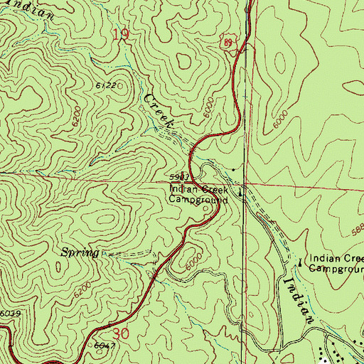 Topographic Map of Top of Pines, AZ