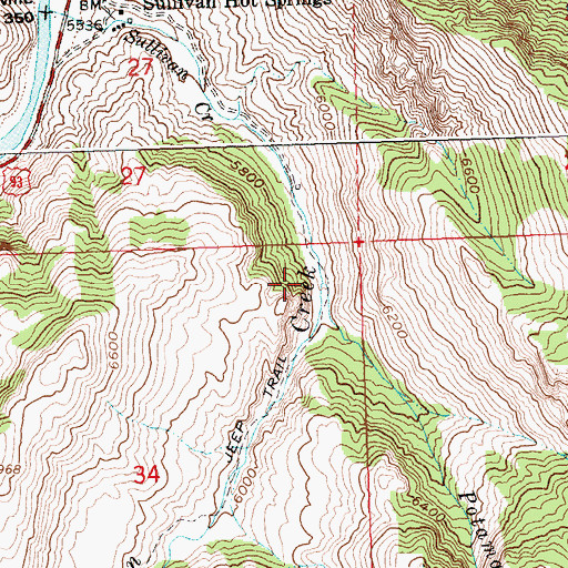 Topographic Map of Potaman Creek, ID