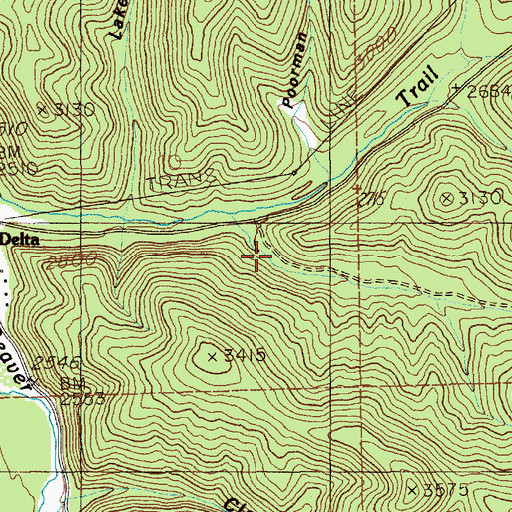 Topographic Map of Potosi Gulch, ID