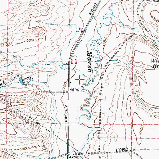 Topographic Map of Potter Creek, ID
