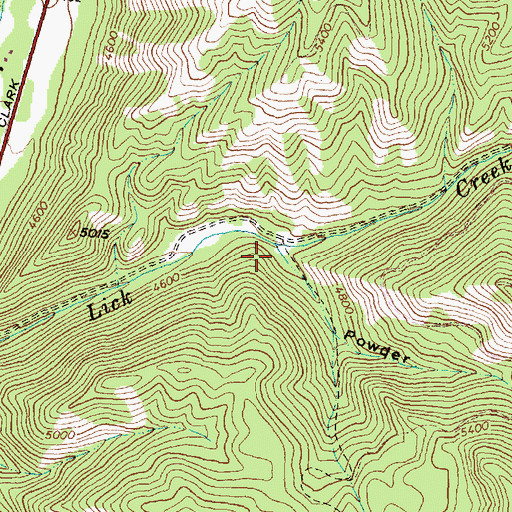 Topographic Map of Powder Gulch, ID