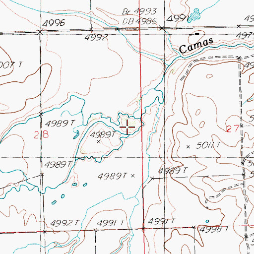 Topographic Map of Powell Creek, ID