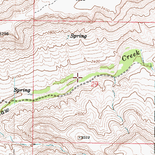 Topographic Map of Trails End Airstrip (historical), AZ