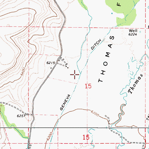 Topographic Map of Preuss Creek, ID