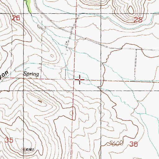 Topographic Map of Price Canyon, ID