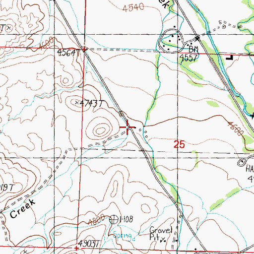 Topographic Map of Price Creek, ID