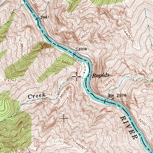 Topographic Map of Proctor Creek, ID