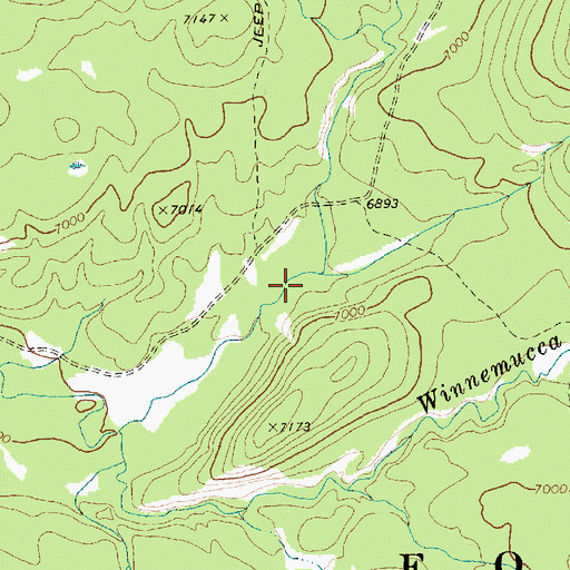 Topographic Map of Prospect Creek, ID