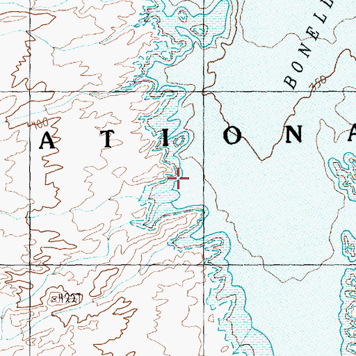 Topographic Map of Detrital Valley, AZ