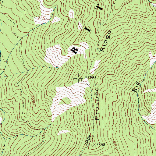 Topographic Map of Prospect Ridge, ID
