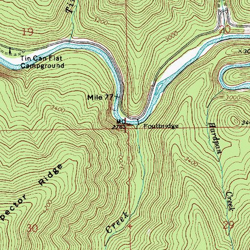 Topographic Map of Prospector Creek, ID